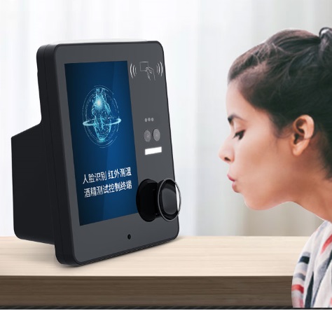 facial Recognition Breathalyzer with alcohol detector and face Recognition Attendance